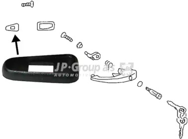 JP GROUP 8187150300 -  Ручка двери